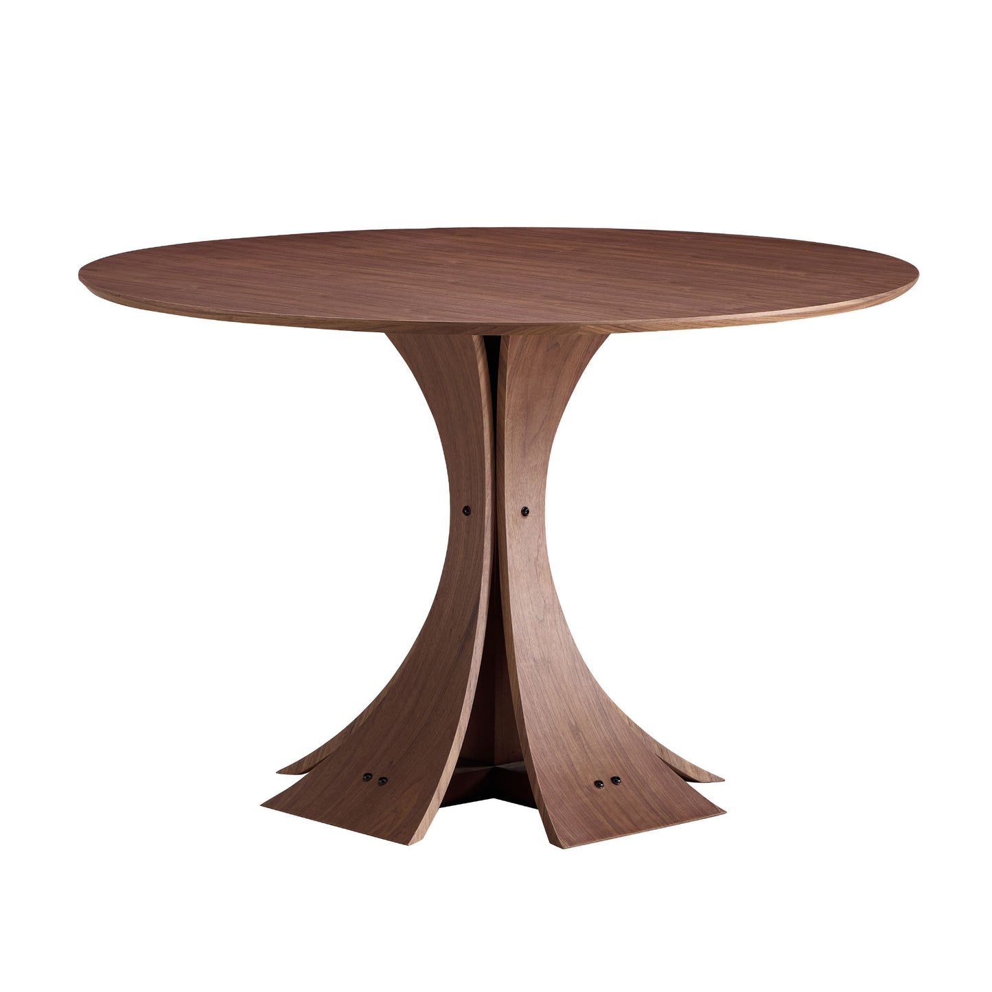 47.24'' Round Modern Style MDF Wood Dining Table in Black Suitable for Kitchen, Living Room, Cafe, Milk Tea Shop--Dropsure