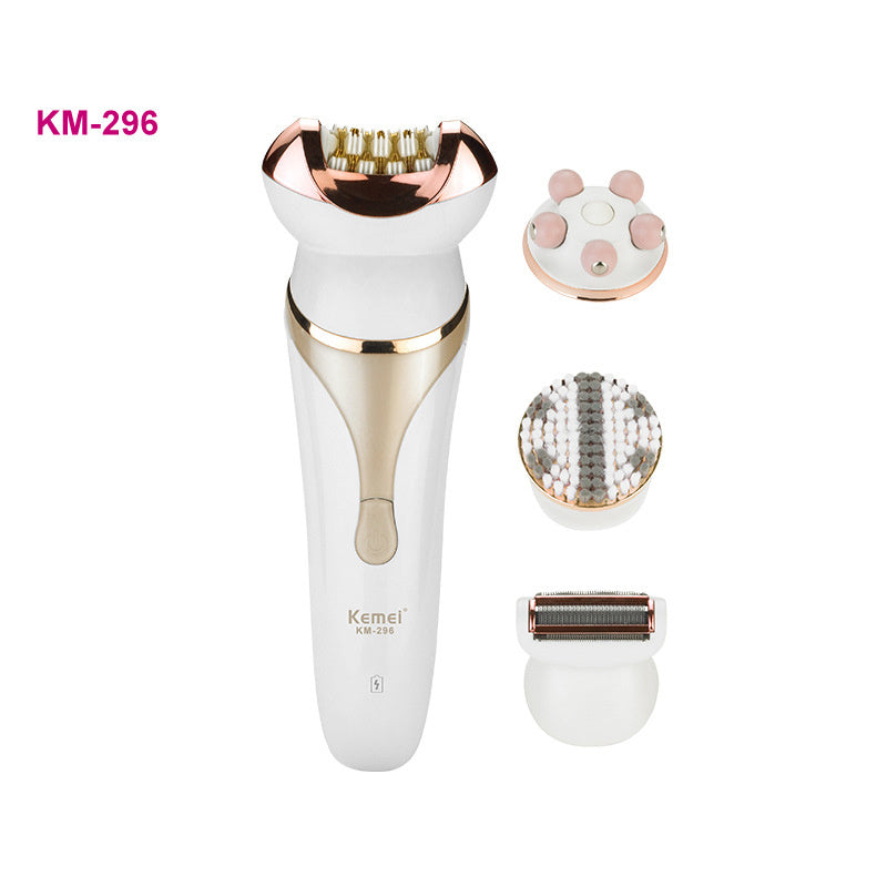 4-in-1 Ms. Rechargeable Electric Shaver Epilator Shaving Machine Multi-function Epilator Lady Hair Removal Massager Set-Electric-My Store