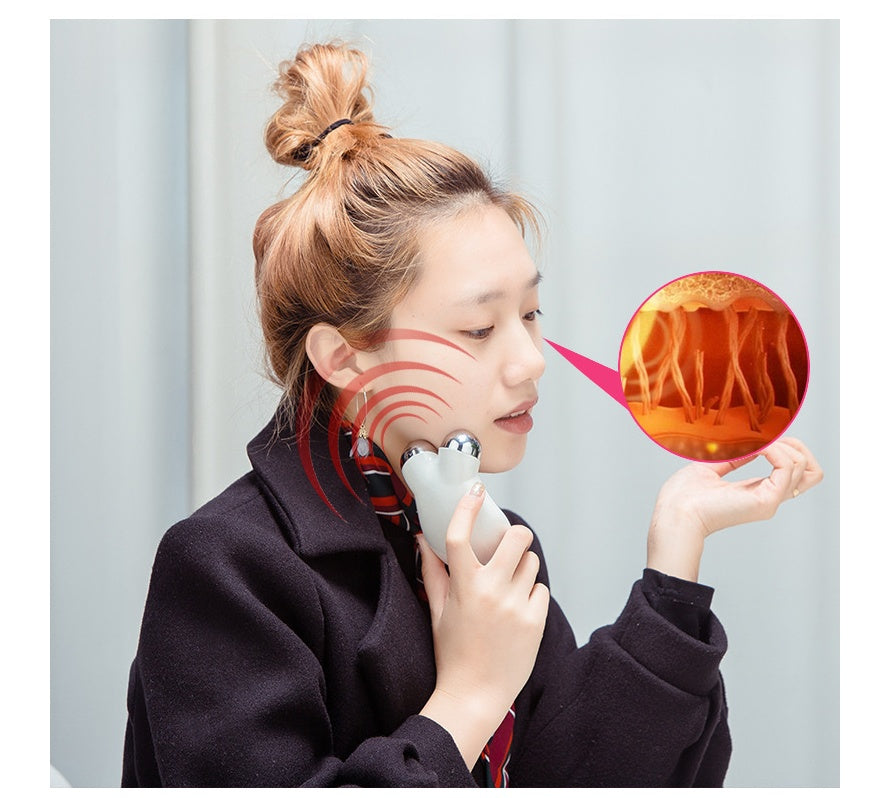 Alat pijat wajah listrik arus mikro EMS, alat kecantikan peremajaan kulit keriput Deedema arus mikro-Electric-My Store