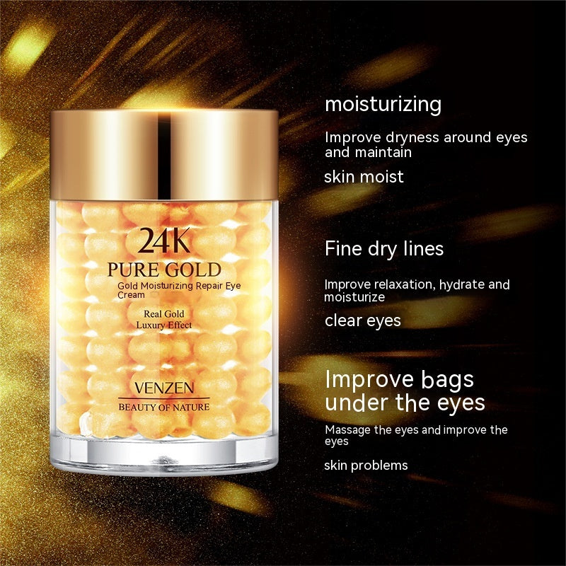 24K Gold Moisturizing Eye Cream Nourishing Moisturizing Improves Dryness-Skin-My Store