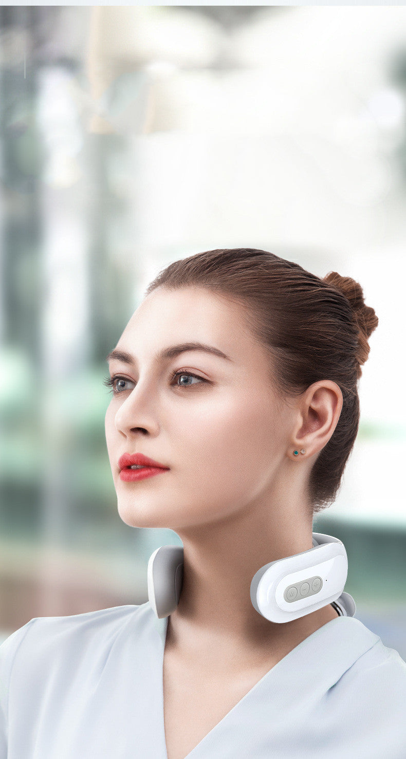 5 Mode Leher Massager Portable Elektromagnetik Pulse Pijat Leher dengan Fungsi Pemanas Leher Bersantai untuk Menghilangkan Rasa Sakit-Electric-My Store