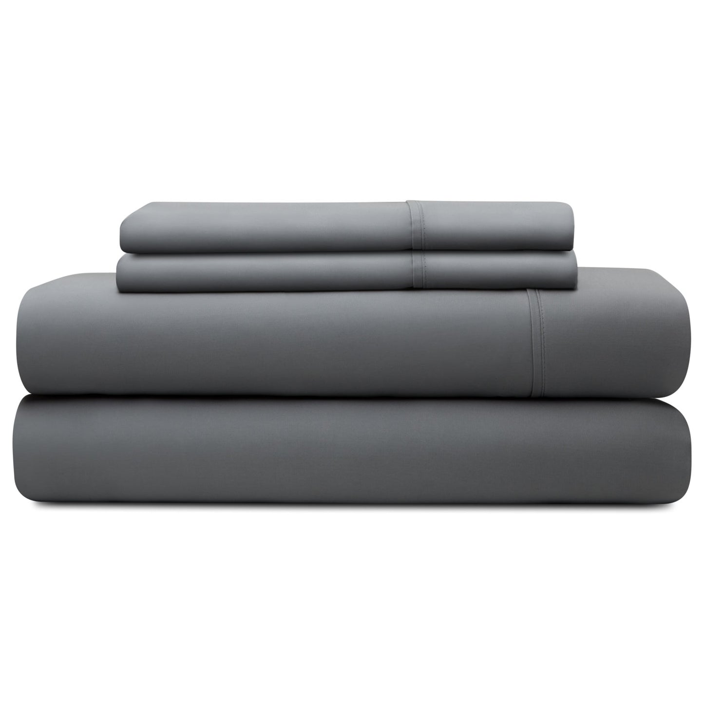 Brookside Tencel Sheet Set, Split King, Slate--Dropsure