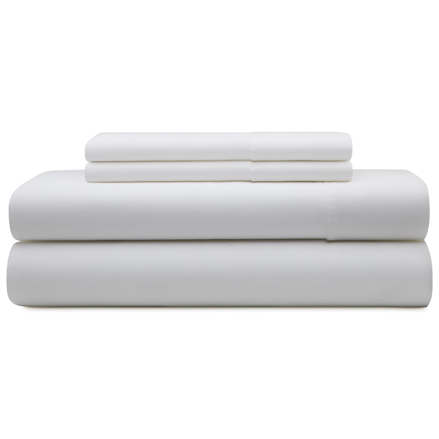Brookside Tencel Sheet Set, Split King, White--Dropsure