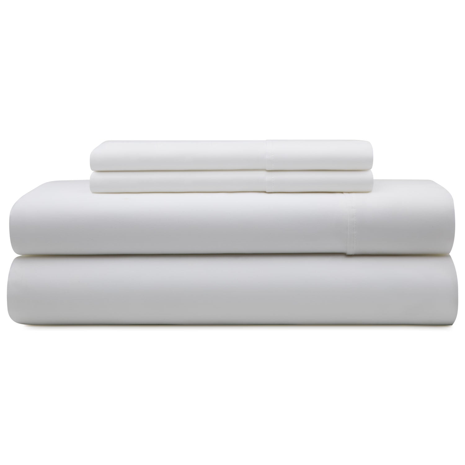 Brookside Tencel Sheet Set, Split King, White--Dropsure