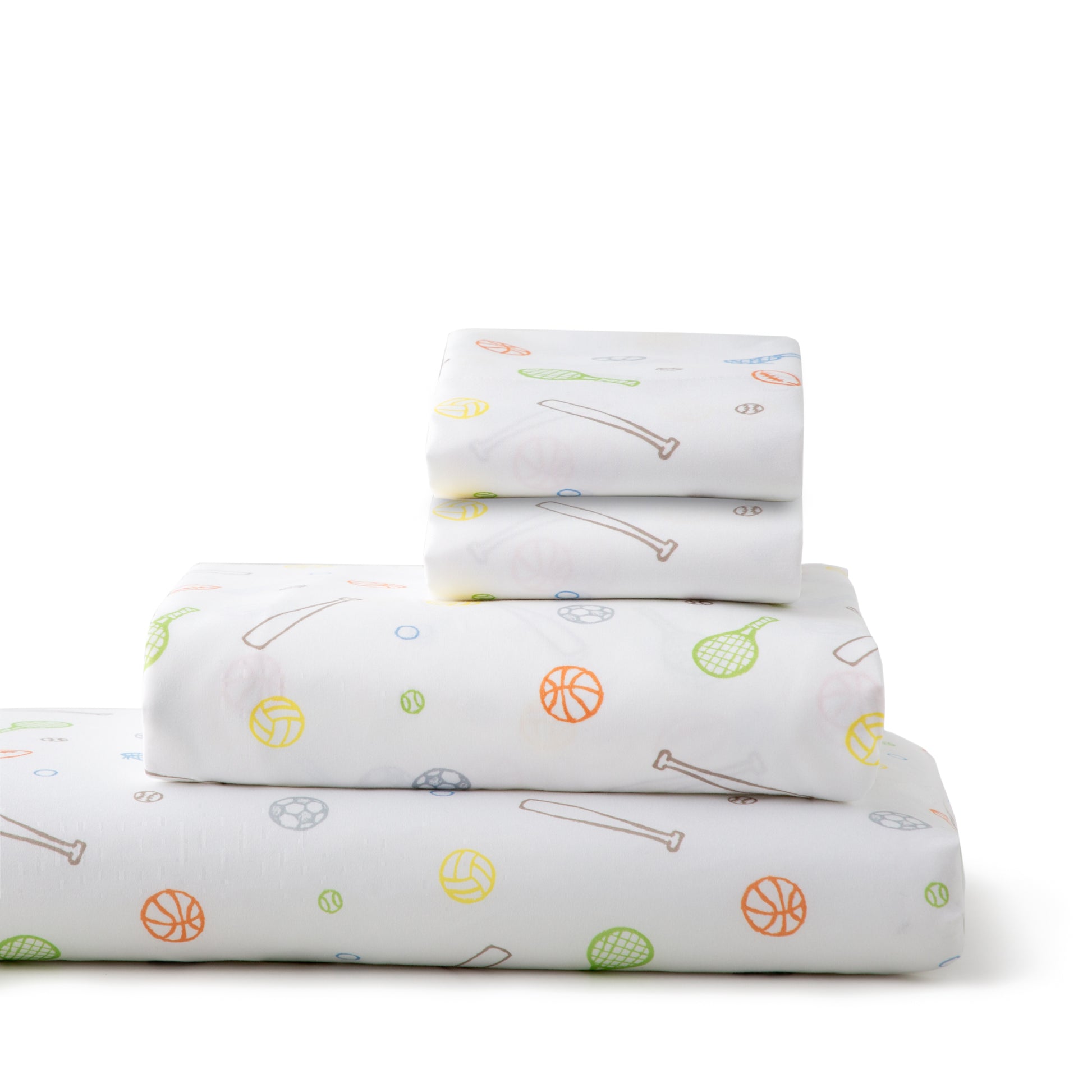 Linenspa Microfiber Sheet Set, Full, Sport Pattern--Dropsure